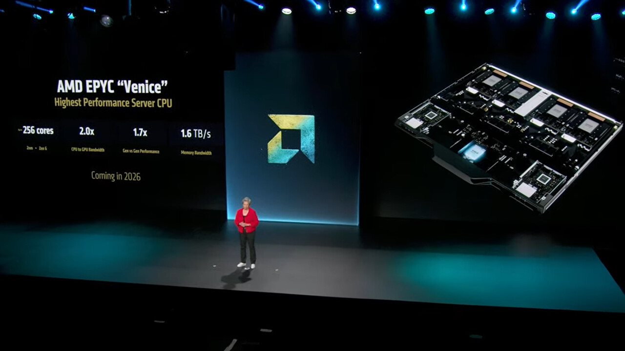 AMD Epyc Venice: 256 Kerne in 2 nm, DDR5-12800 als MRDIMM über 16 Kanäle