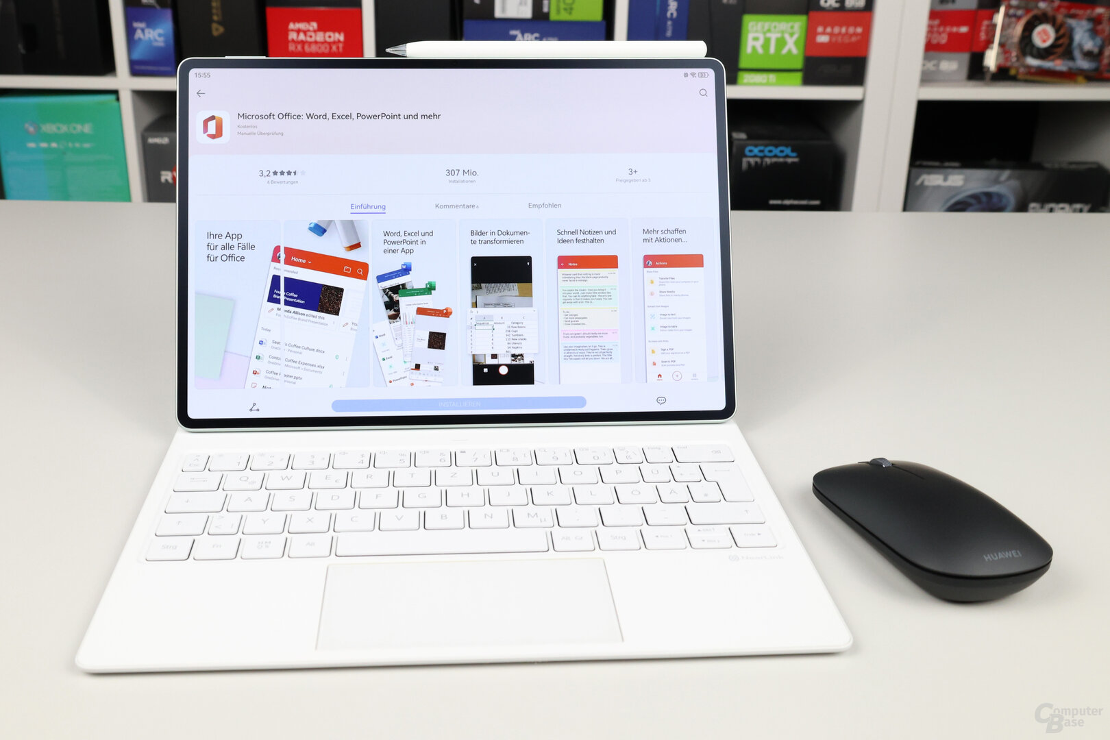 MatePad Pro 12.2 (2025) mit Glide Keyboard und NearLink-Maus