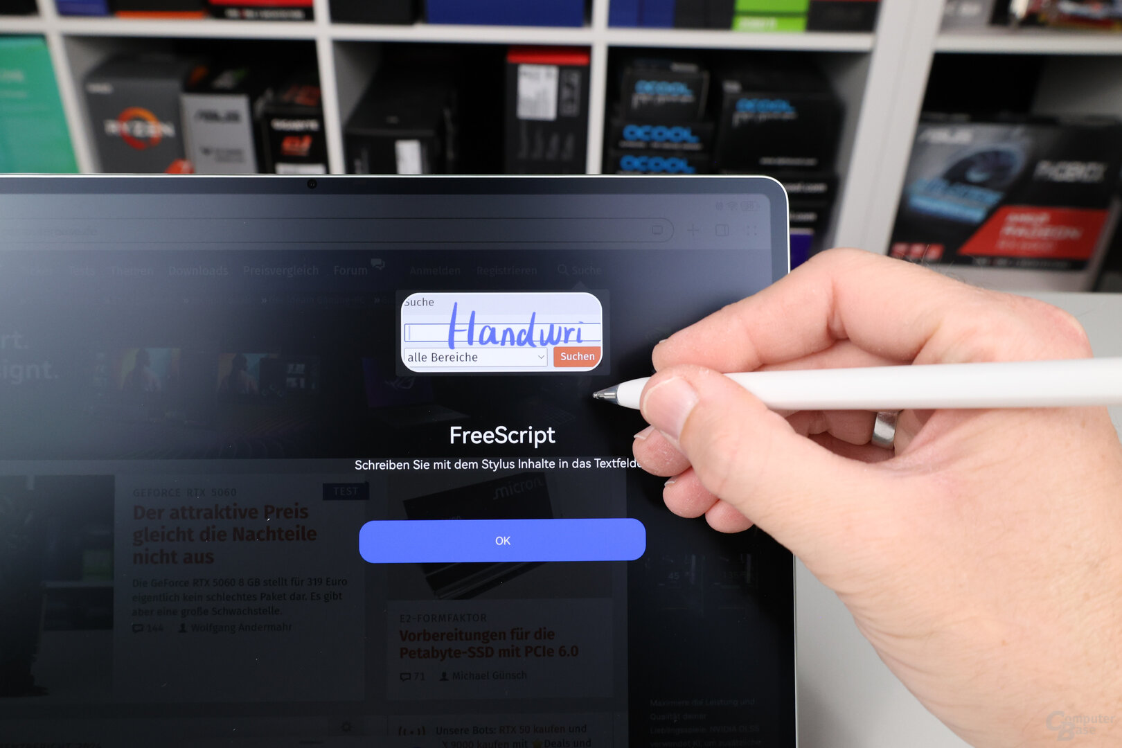 MatePad Pro 12.2 (2025) mit M-Pencil zur Eingabe
