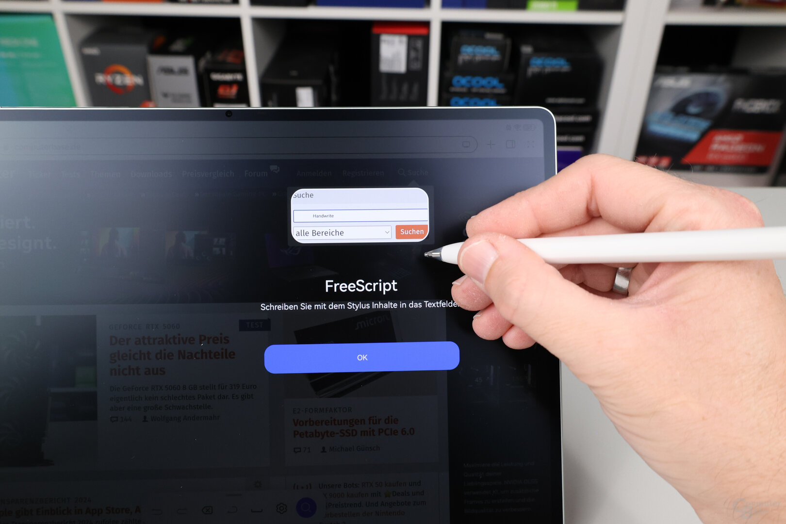 MatePad Pro 12.2 (2025) mit M-Pencil zur Eingabe