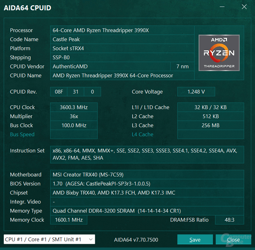 64 Kerne anno 2020: Der AMD Ryzen Threadripper 3990X