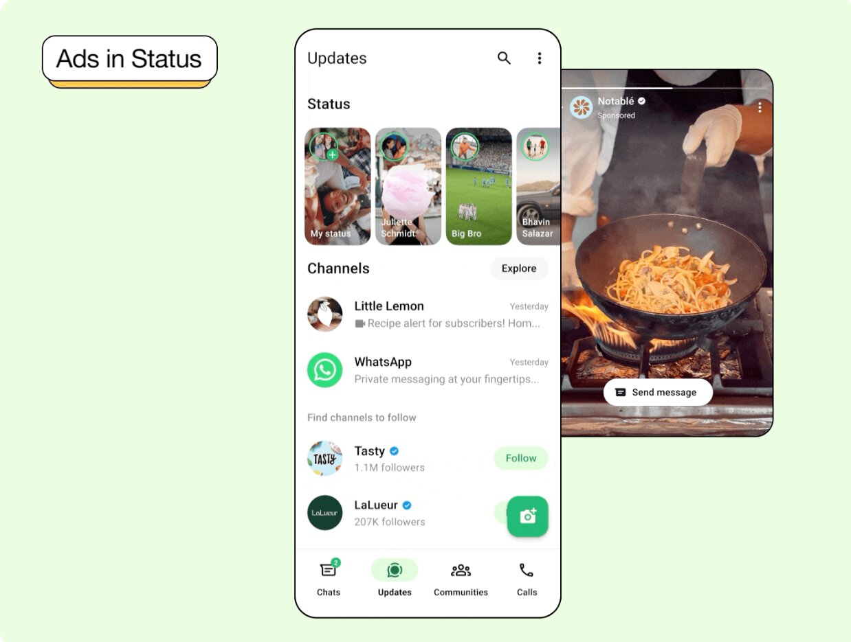 WhatsApp: Werbung im Status kommt