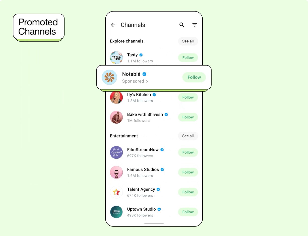WhatsApp-Kanäle können beworben werden