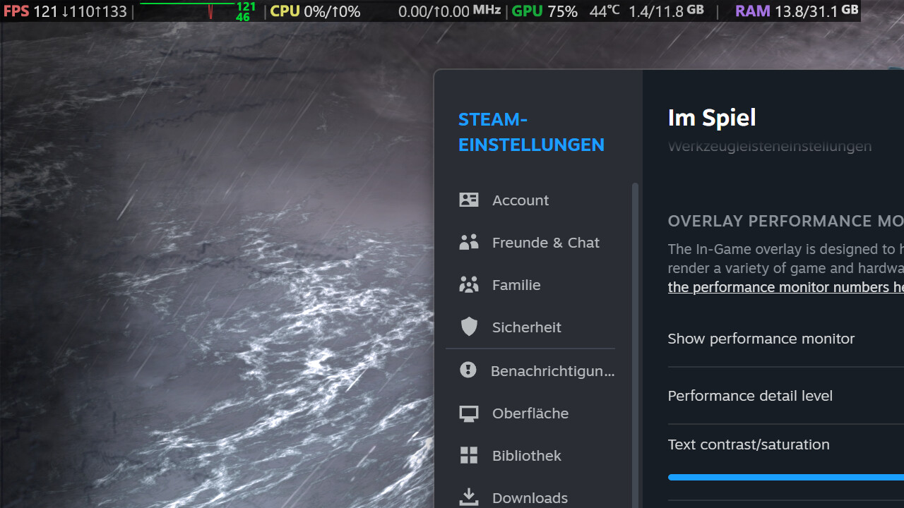 Debüt im Beta-Client: Steams FPS-Counter wird zum In-Game Overlay Performance Monitor