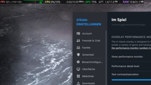 Debüt im Beta-Client: Steams FPS-Counter wird zum In-Game Overlay Performance Monitor