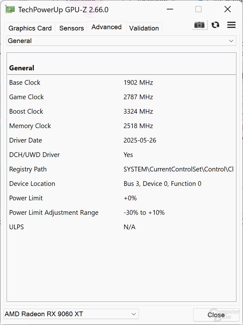 Sapphire Radeon RX 9060 XT 16 GB Nitro+ Standard-BIOS