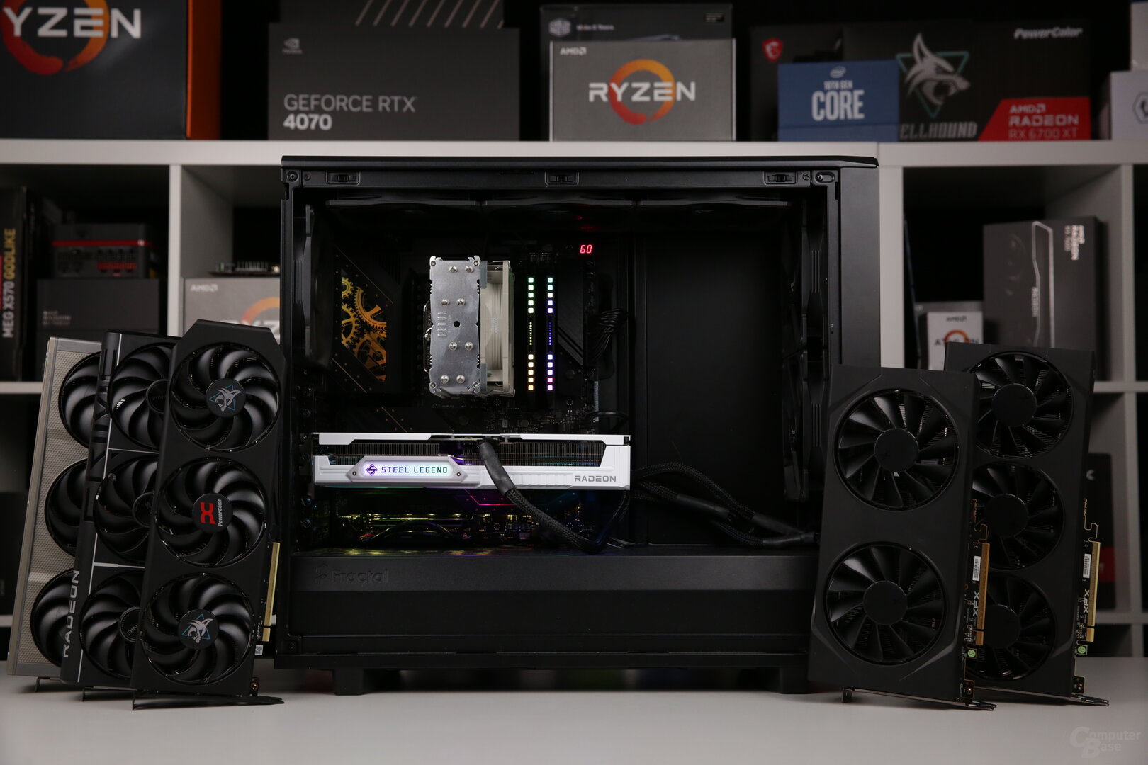 Die ASRock Radeon RX 9060 XT 16 GB Steel Legend im Testsystem
