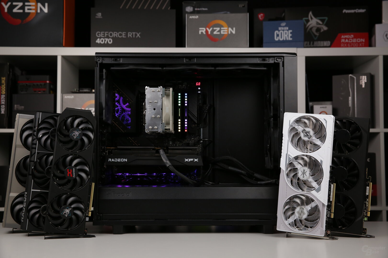 Die XFX Radeon RX 9060 XT 16 GB Swift OC im Testsystem