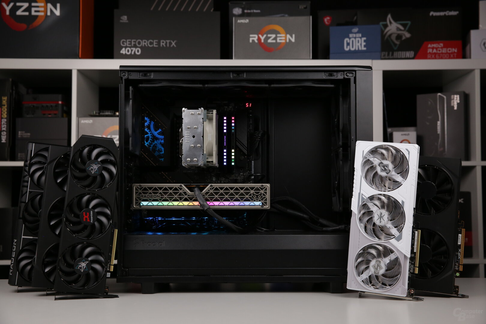 Die Sapphire Radeon RX 9060 XT 16 GB Nitro+ im Testsystem