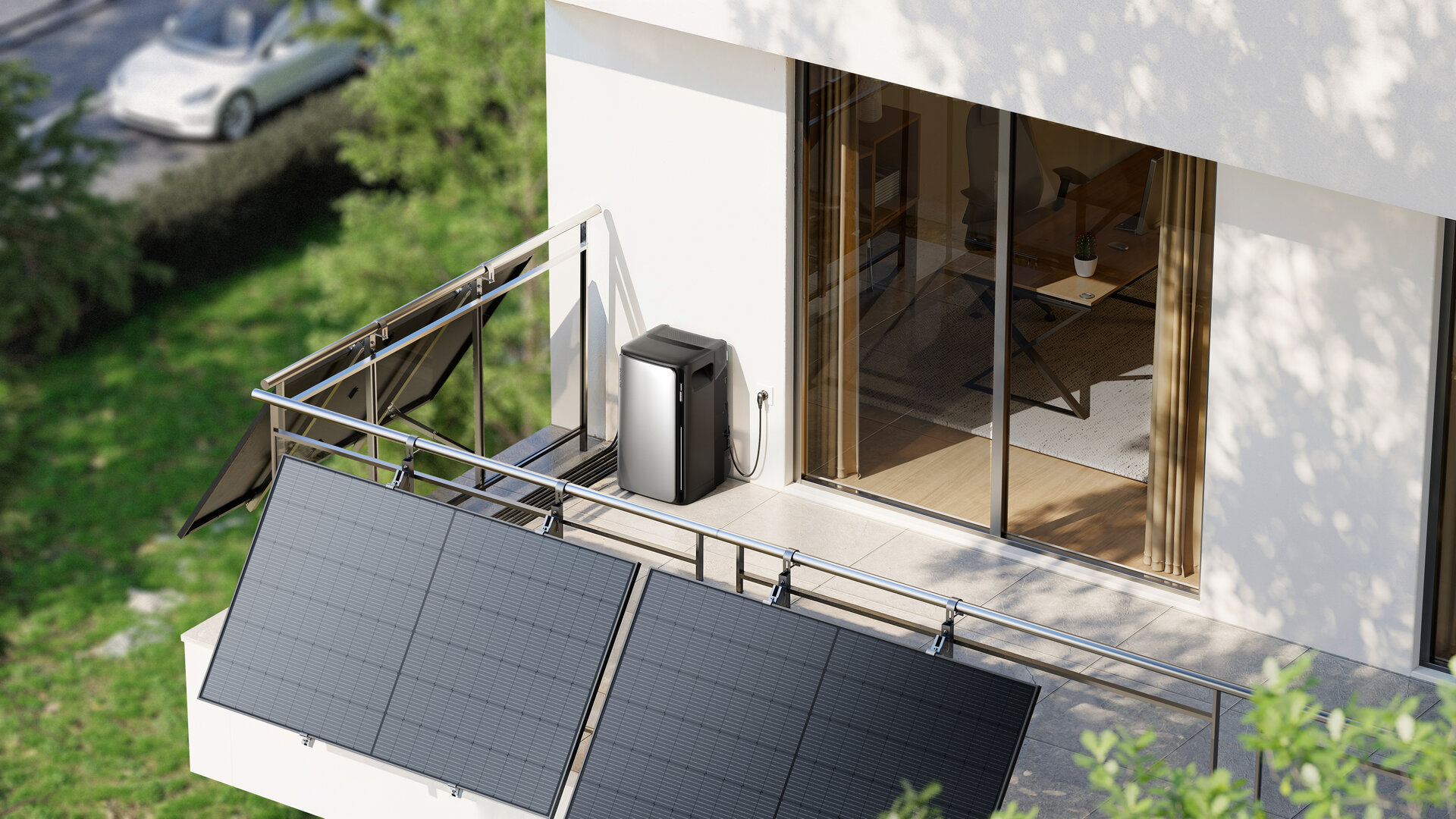 Ikea Balkonkraftwerk auf Basis des EcoFlow Stream