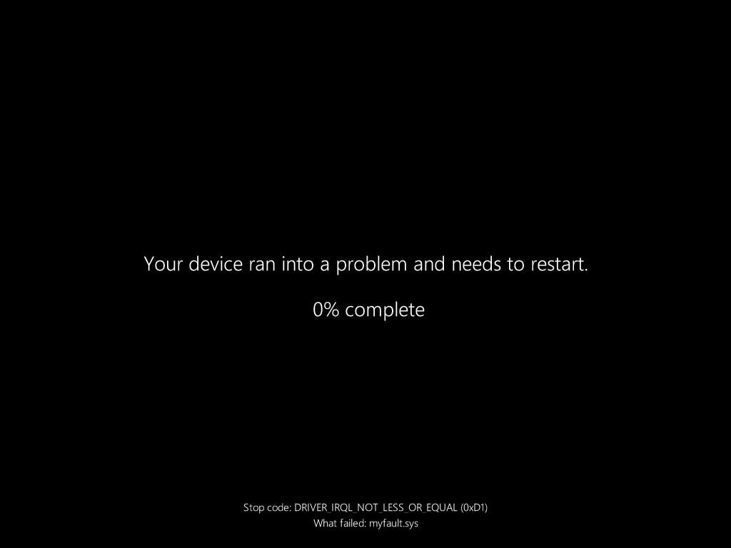 Der neue BSOD in Windows 11 ist Black statt Blue