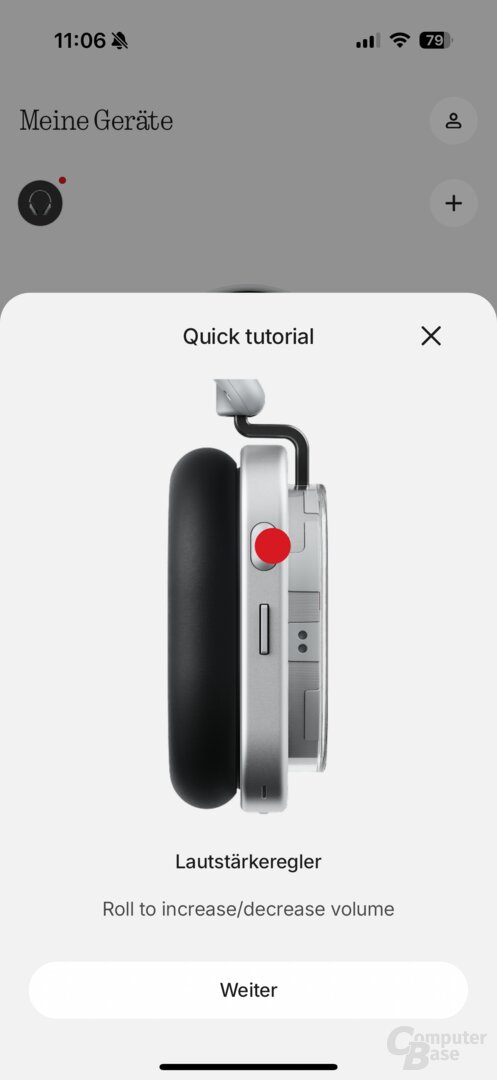 Tutorial zur Bedienung in der Nothing-App
