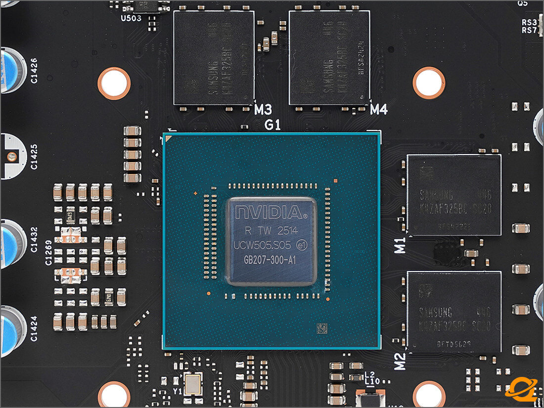 Der winzig GB207-Chip der Nvidia GeForce RTX 5050 (Laptop GPU)