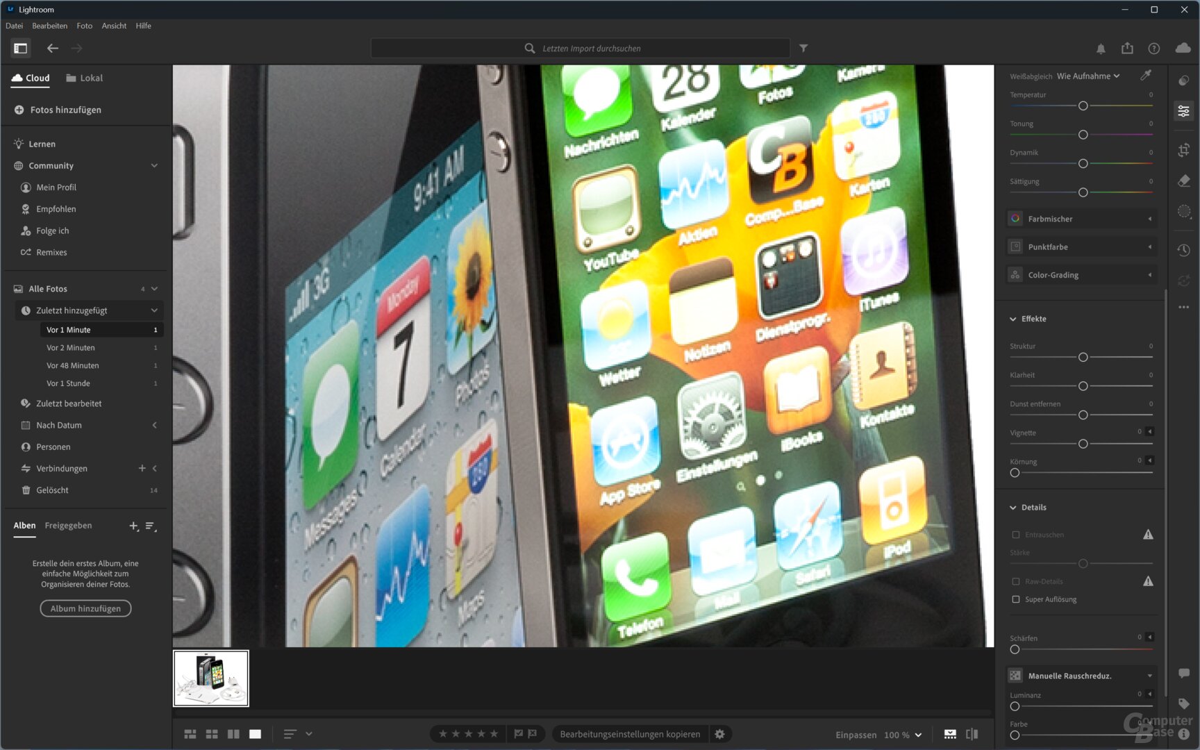 ohne Super-Auflösung