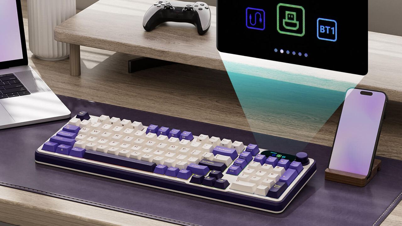 Royal Kludge S98: Eine bunte Tastatur mit Display kann auch wenig kosten