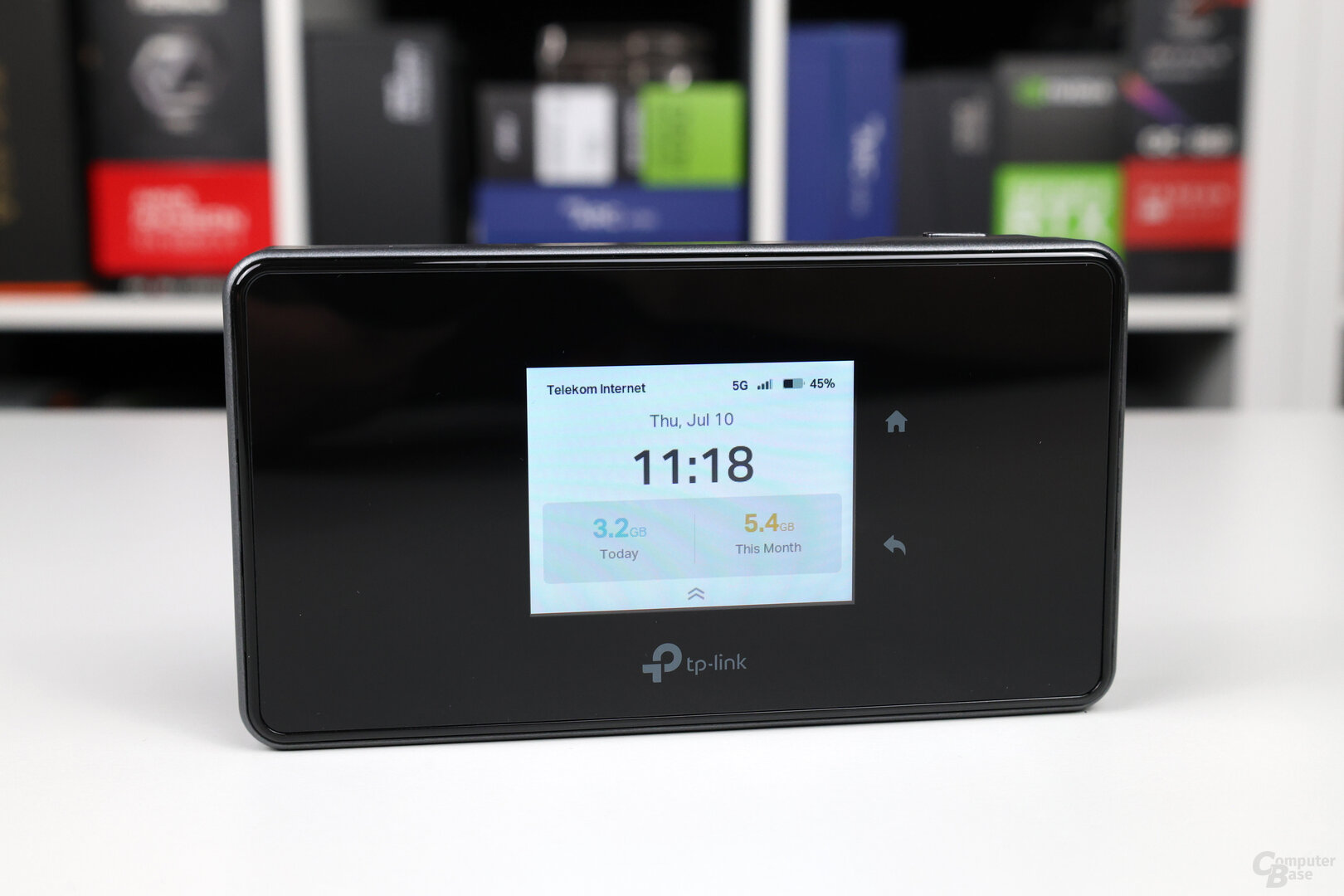 Aufweck-Bildschirm des TP-Link M8550