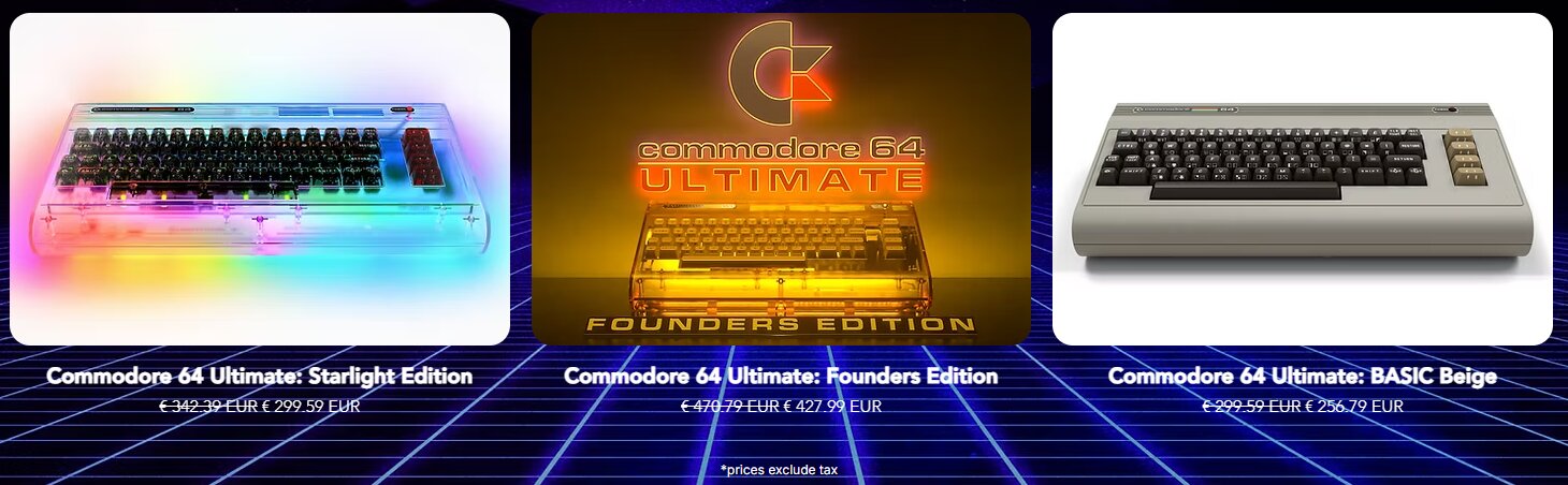 Commodore C64 Ultimate: drei Varianten gibt es