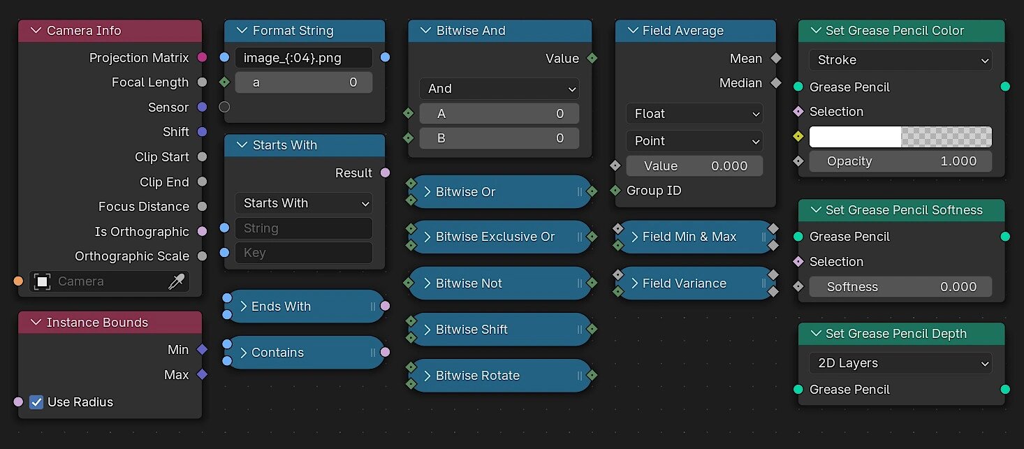 Neue Nodes sollen die Arbeit mit Blender erleichtern