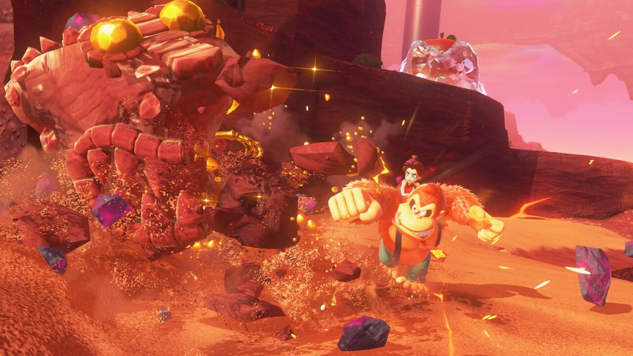 Technik von Donkey Kong Bananza: Zerstörbare Welten bringen Switch 2 ins Schwitzen