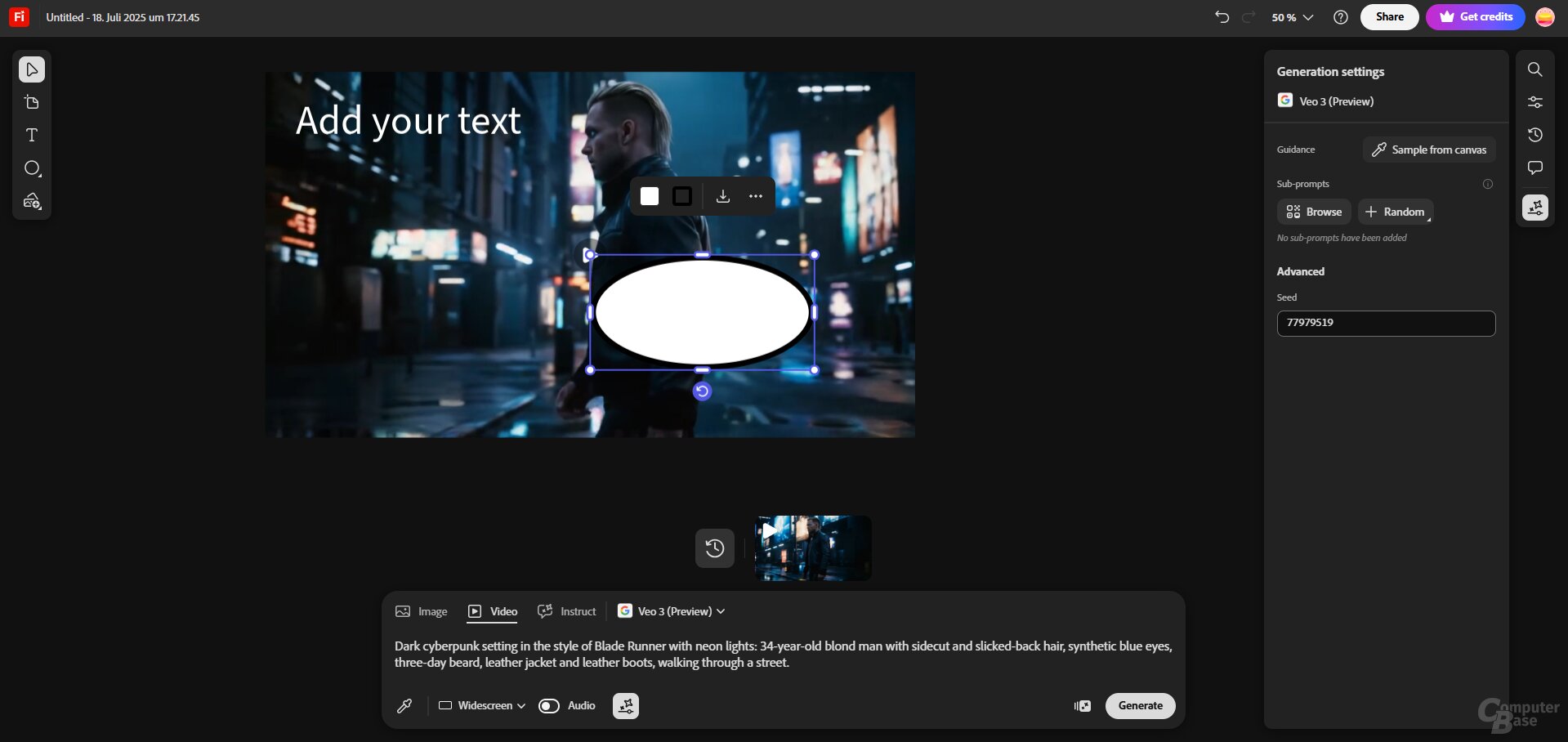 Video-KI in Adobe Boards