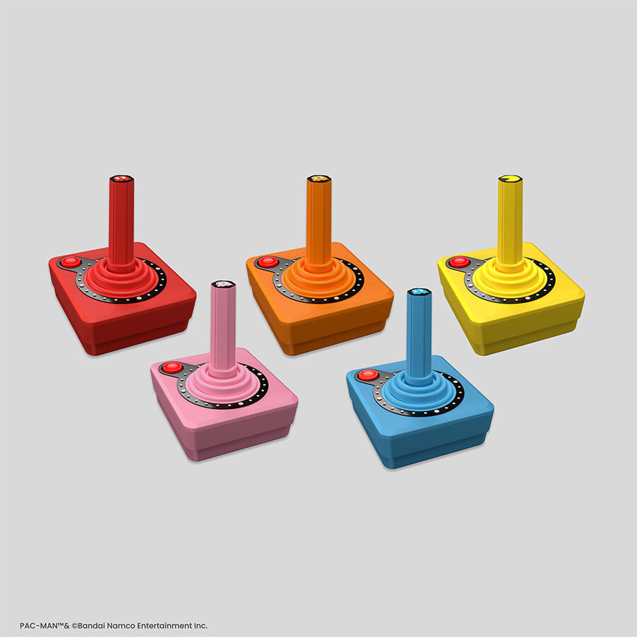 Fünf neue kabellose Joysticks in den Pac-Man-Farben wurden ebenso vorgestellt