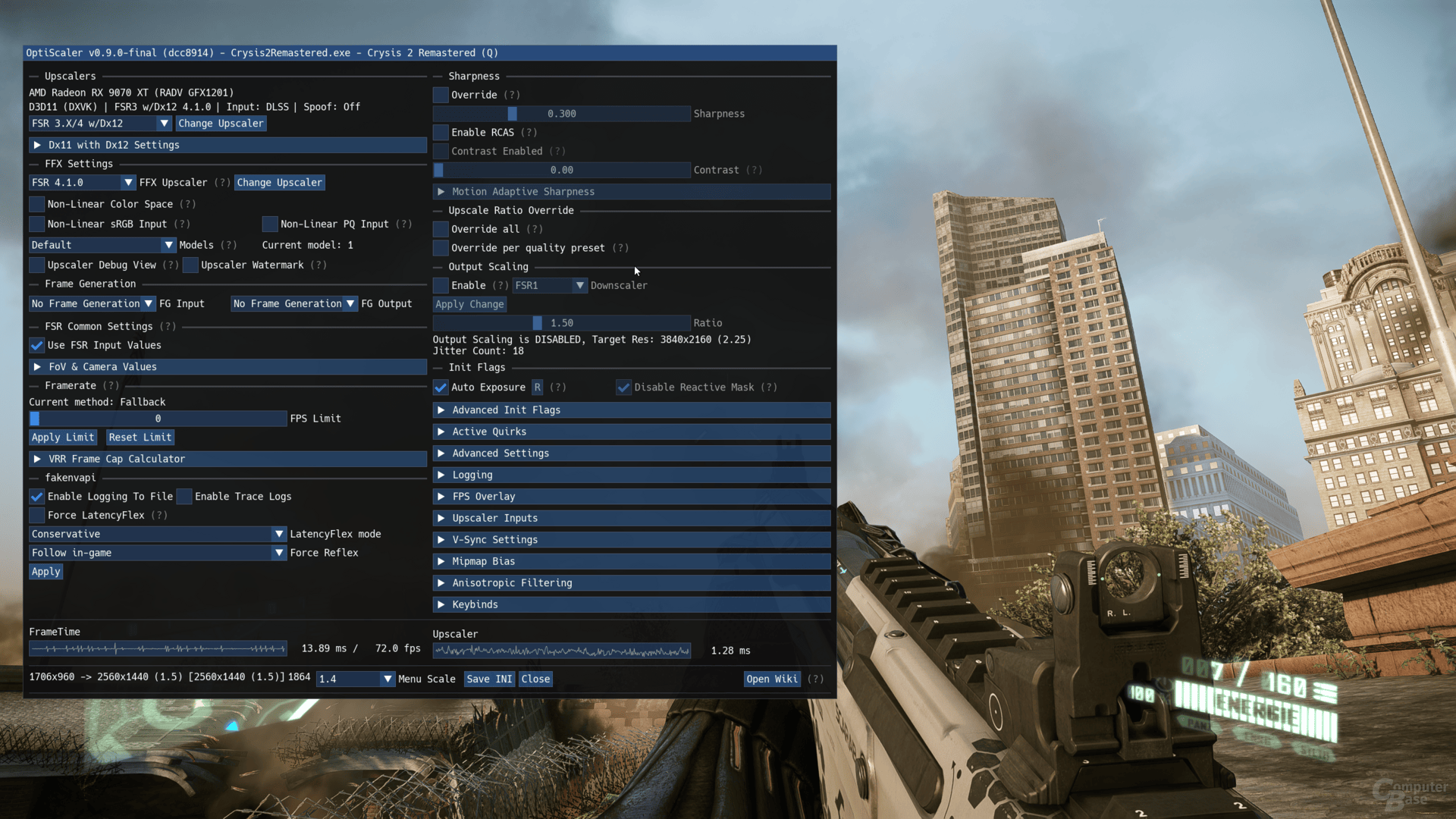 Optiscaler – Einstellungen