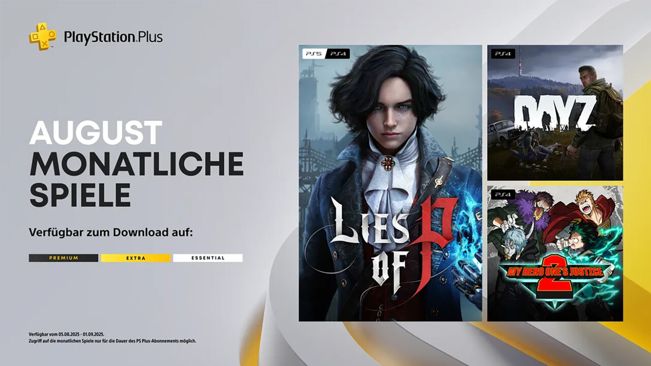 PlayStation Plus im August: Lies of P und Day Z als monatliche Beigabe