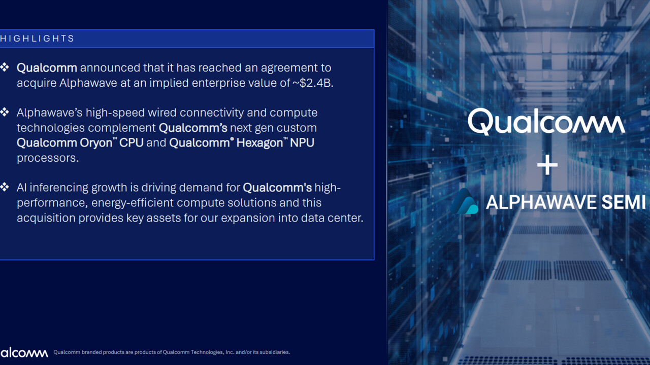 Quartalszahlen: Qualcomms Datacenter-CPU trägt erst 2028 zum Umsatz bei