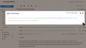 Office, MailPlus und AI Console: KI-Update für die Synology Office Suite auf dem NAS