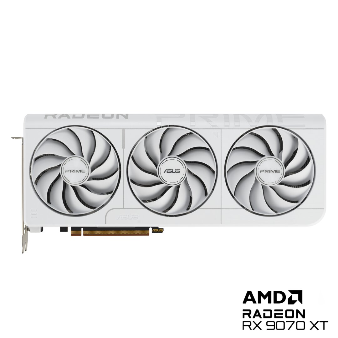 Die neue Asus Radeon RX 9070 XT Prime OC White Edition