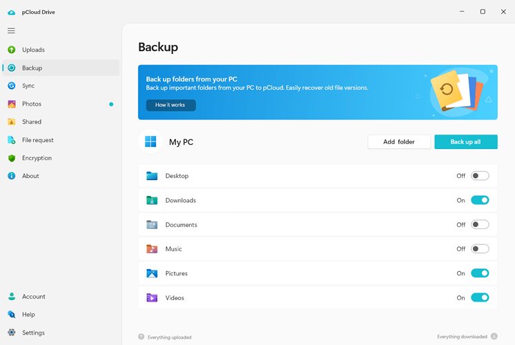 pCloud: Ausgesuchte Funktionen des Lifetime-Speichers aus der Schweiz