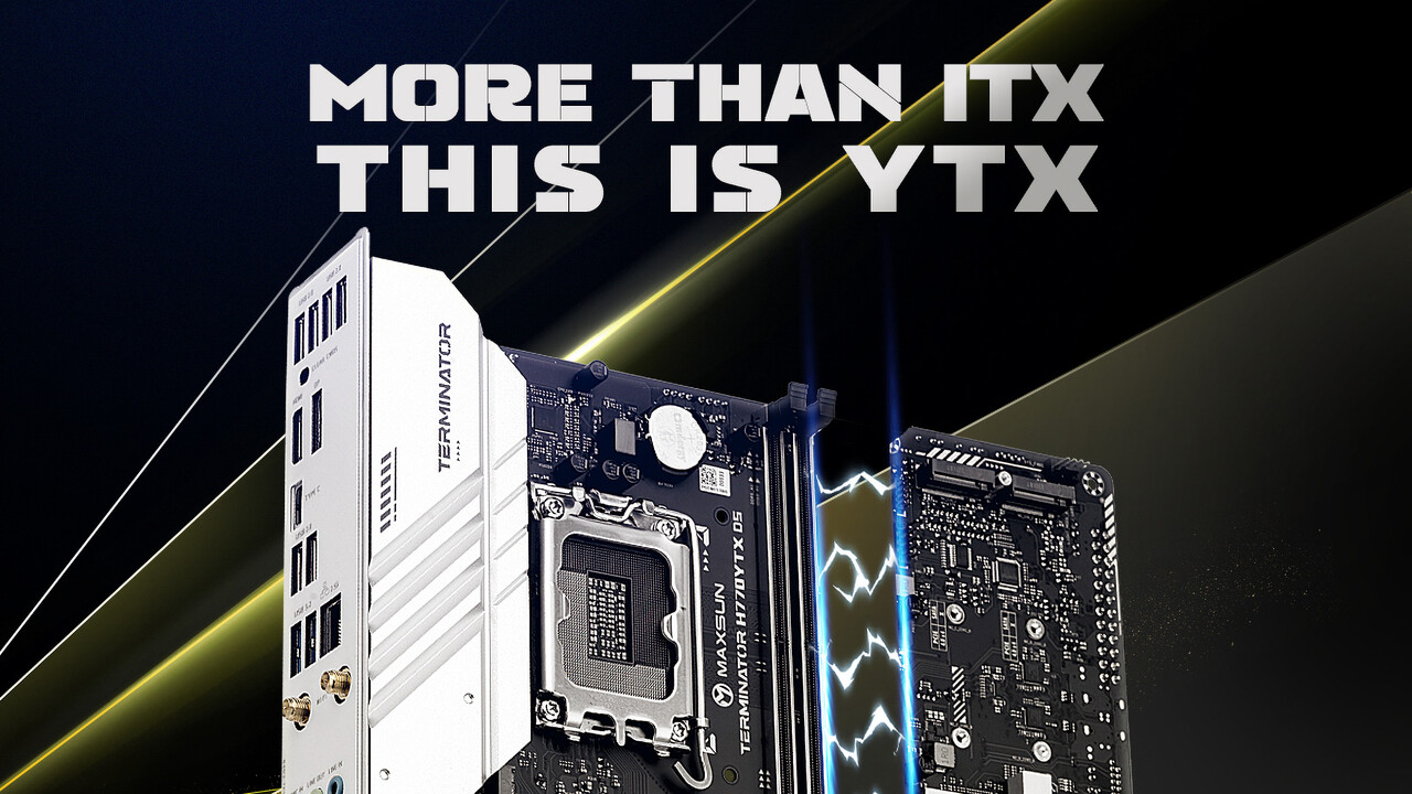 YTX-Format: Maxsun wirbt für das breite ITX-Format mit alter Platine