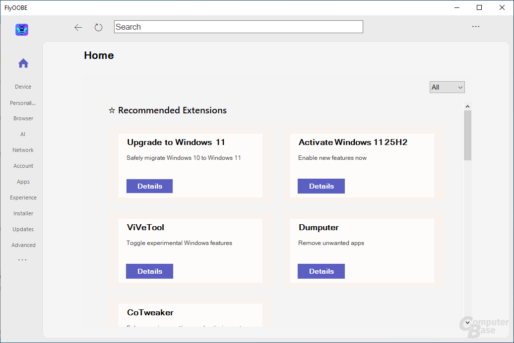 Flyoobe – Startseite