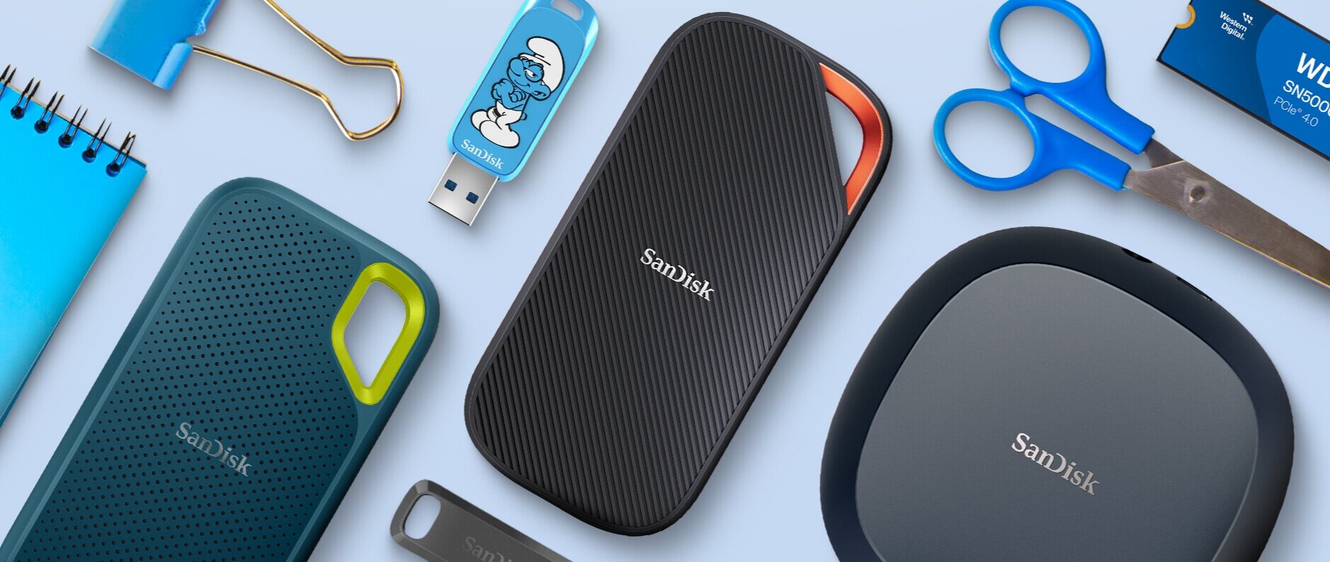 Sandisk bietet ein sehr breites Portfolio an Storage-Produkten an