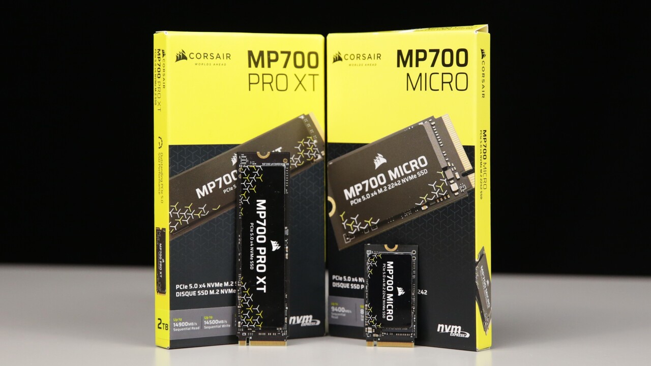 Corsair MP700 Pro XT und Micro im Test: Einmal richtig schnell und einmal klein ganz groß