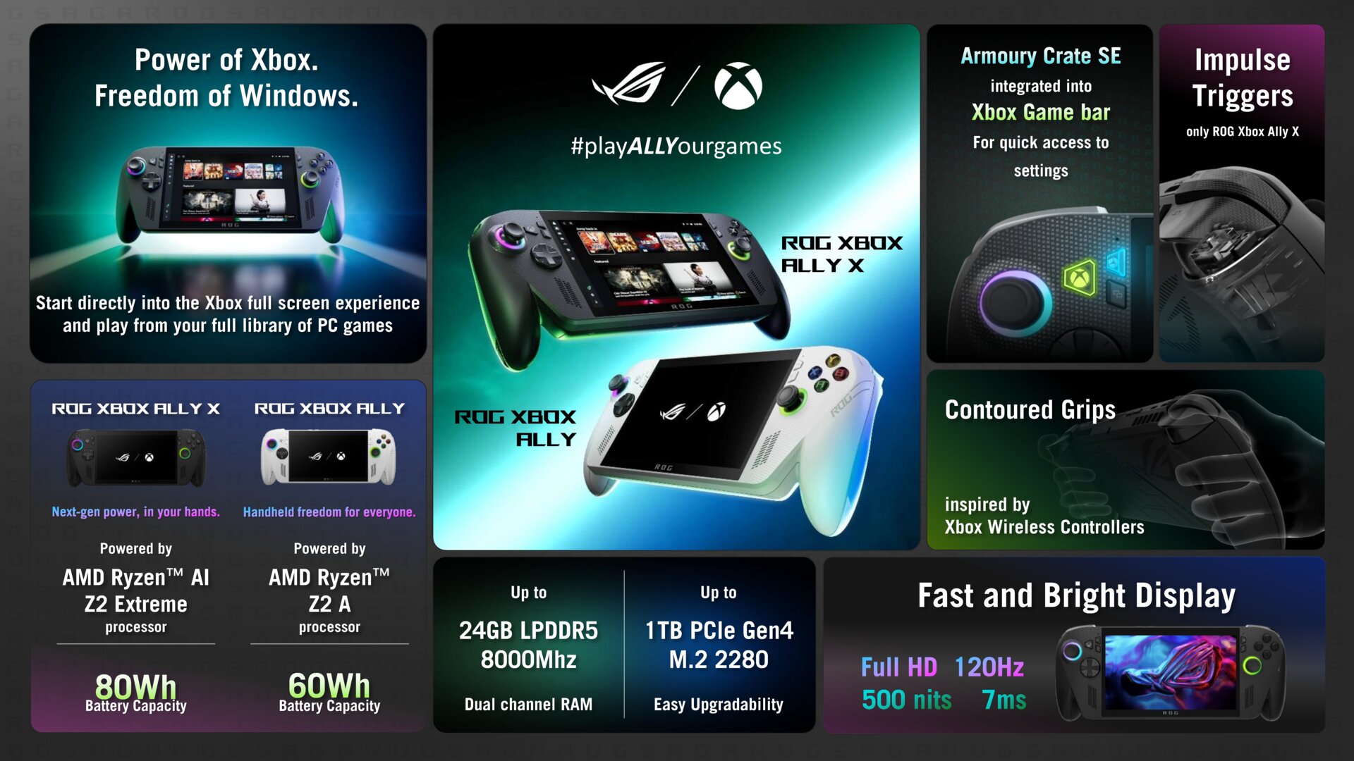 ROG Xbox Ally X und ROG Xbox Ally im Überblick