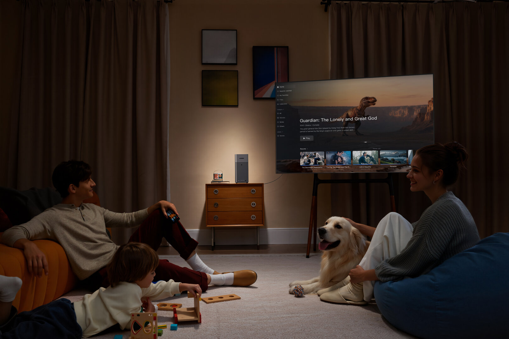 Das UGREEN NASync DH2300 streamt Videos mit bis zu 4K60 über HDMI