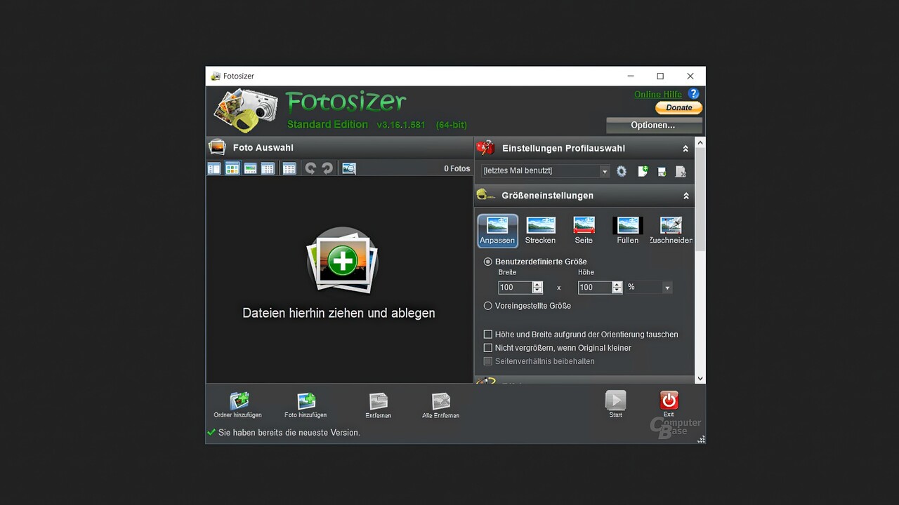 Bildbearbeitung: Fotosizer 3.20.0.590 kommt mit kleinen Verbesserungen
