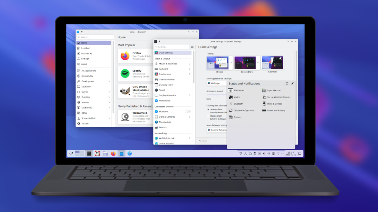 KDE Plasma 6.5: Dutzende neue Features, besseres HDR und Performance