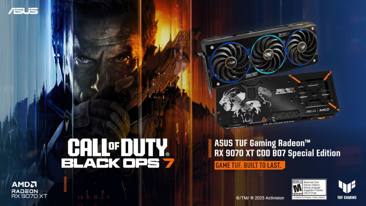 Limitiert auf 1.000 Stück: Asus RX 9070 XT TUF COD Black Ops 7 Special Edition