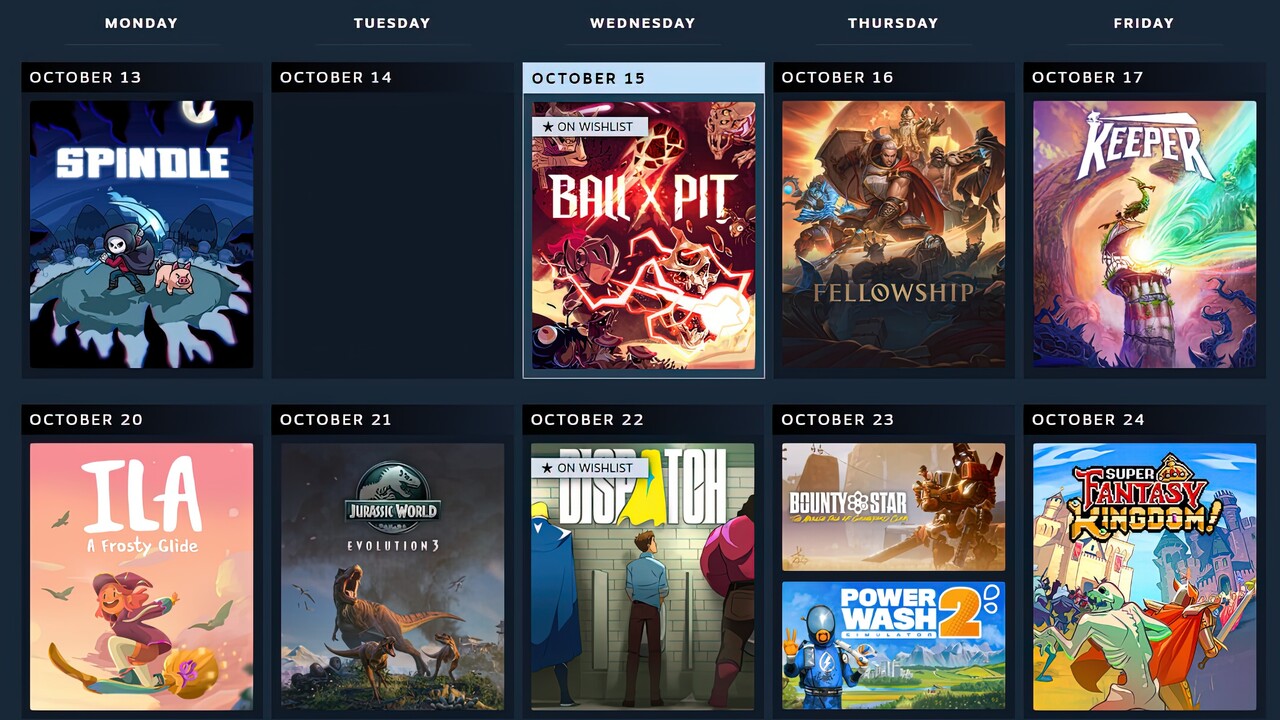 Steam-Laboratorien: Mit neuem Kalender keinen Release mehr verpassen