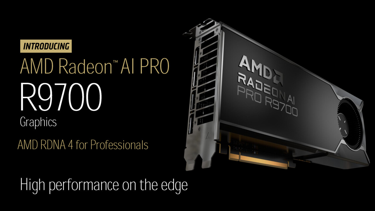 Jetzt auch für Endkunden: Radeon AI Pro R9700 mit 32 GB nächste Woche im Handel