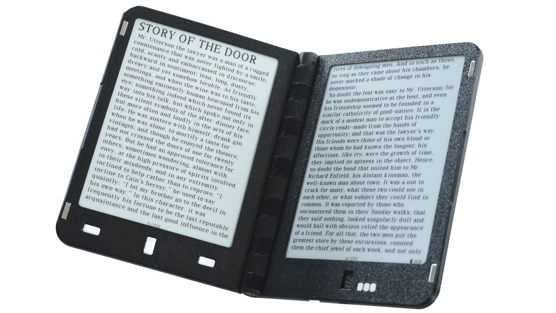 Der Diptyx besitzt zwei Bildschirme und erinnert an ein kleines Taschenbuch