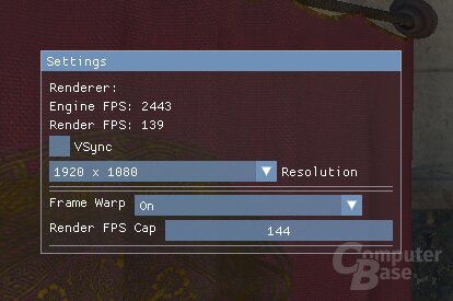 Frame Warp ist Reflex 2