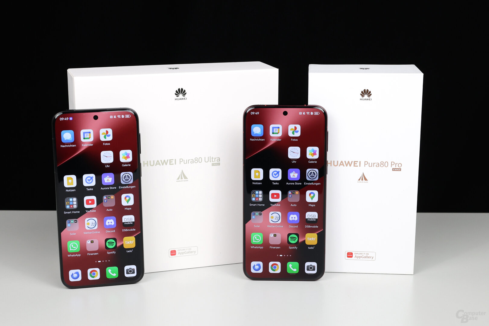 Huawei Pura 80 Ultra (links) und Pura 80 Pro (rechts)