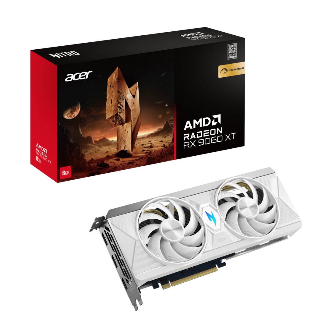 Acer Radeon RX 9060 XT Nitro White Edition