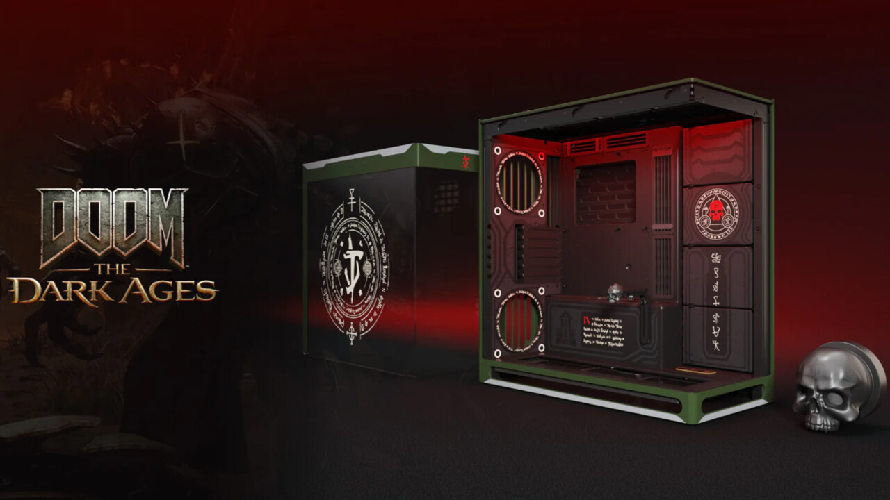 HS 420 Doom: The Dark Ages: Havn baut Gehäuse mit Schädel im Doom-Design HS 420 Doom: The Dark Ages: Havn baut Gehäuse mit Schädel im Doom-Design