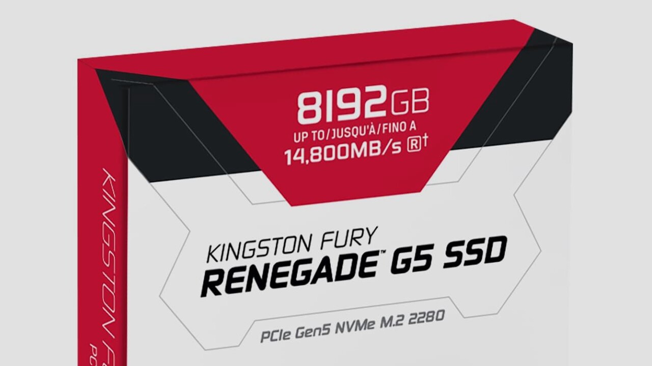 Fury Renegade G5 SSD: Auch Kingston erhöht auf 8 TB mit höchstem Durchsatz