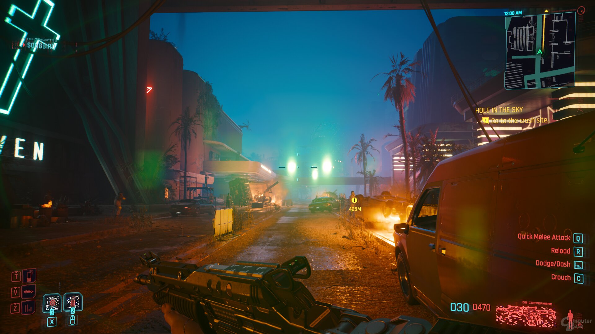 Cyberpunk 2027 im Preset „RT Niedrig“ mit DLSS 4 Super Resolution (Transformer) auf dem DGX Spark