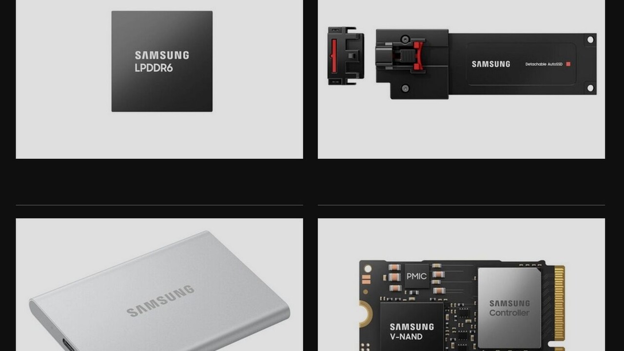 Innovationen zur CES: Samsung zeigt LPDDR6, Detachable AutoSSD und kurze PCIe-5.0-SSD Innovationen zur CES: Samsung zeigt LPDDR6, Detachable AutoSSD und kurze PCIe-5.0-SSD
